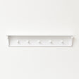 White Wall Shelf with Hooks