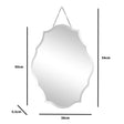 Ornate Frameless Bevelled Wall Mirror