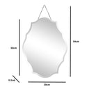 Ornate Frameless Bevelled Wall Mirror