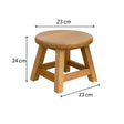 Small Mango Wood Round Stool 24cm