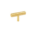 Gold Metal Hammered Bar Pull Handle 5.5cm