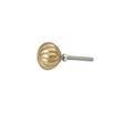 Antique Gold Round Scalloped Drawer Knob