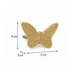 Gold Butterfly Drawer Knob