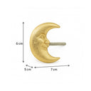 Gold Crescent Moon Drawer Knob