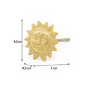 Gold Sun Drawer Knob