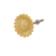 Gold Sunflower Drawer Knob