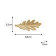 Shiny Gold Oak Leaf Drawer Knob