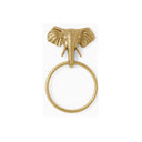 Metallic Gold Elephant Towel Ring