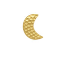 Shiny Gold Hammered Crescent Moon Drawer Knob