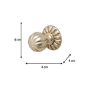 Shiny Silver Round Scalloped Drawer Knob With Scallop Detailed Base