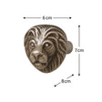 Antique Silver Lion Drawer Knob