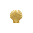 Gold Scallop Sea Shell Drawer Knob