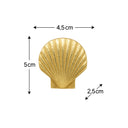 Gold Scallop Sea Shell Drawer Knob
