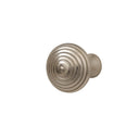 Round Shiny Silver Swirl Detailed Drawer Knob
