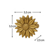 Large Gold Sunflower Drawer Knob