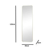 Tall Gold Curved Framed Wall / Leaner Mirror 135cm x 40cm
