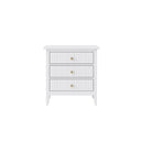 Dressing Table, Stool & Pair of 3 Drawer Bedside Tables - Hales White Range