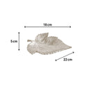 Shiny Silver Leaf Trinket Tray Dish