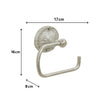 Luxe Silver Toilet Roll Holder 17cm x 16cm