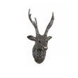 Silver Metal Wall Mounted Stag Head - 18cm x 43cm