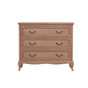 Solid Wood 3 Drawer Chest Of Drawers - Hessian Range