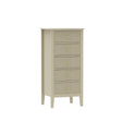 Tall 5 Drawer Bedside Table - Hales Taupe Range