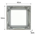 Set of 4 Ornate Silver Wall Mirrors With Bevelled Glass