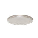 Large Round Silver Metal Tray - 30.5cm