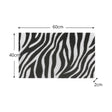 Zebra Print Coir Door Mat