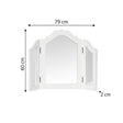 White Tabletop Vanity Mirror - Victoria Range