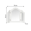 White Tabletop Vanity Mirror - Victoria Range