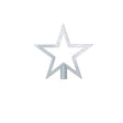 Silver Glitter Christmas Star Tree Topper - 20cm