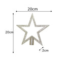 Gold Glitter Christmas Star Tree Topper - 20cm