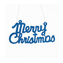 Navy Blue Glitter Merry Christmas Sign - 19.5cm