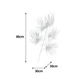 Set Of 2 Silver Palm Stems - 80cm