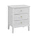 3 Drawer Chest of Drawers and Pair of Bedside Tables - Hales White Range