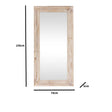 Large Rustic Wooden Wall/Leaner Mirror 158cm x 78cm