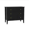 3 Drawer Chest of Drawers - Hales Black Range