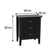 3 Drawer Chest of Drawers and Pair of Bedside Tables - Hales Black Range