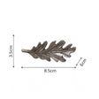 Antique Silver Oak Leaf Drawer Knob