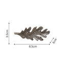 Antique Silver Oak Leaf Drawer Knob