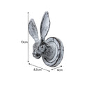 Antique White Hare Head Coat Hook