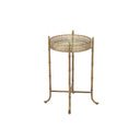 Vintage Gold Mirrored Tray Table