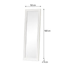 Tall White Full Length Mirror 52cm x 160cm