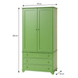 Large Olive Green Pantry/Storage Closet