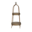 Antique Gold Two Tier Freestanding Shelf