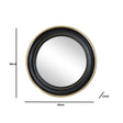 Round Black & Gold Wall Mirror 90cm x 90cm