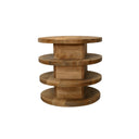 Round Wooden 4 tier Side Table