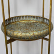 Antique Gold Three Tier Freestanding Shelf