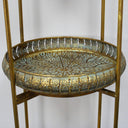 Antique Gold Three Tier Freestanding Shelf